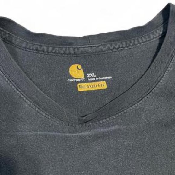 Thrashed Carhartt Black “born to build” relaxed fit shirt 2XL utility streetwear - Picture 4 of 6